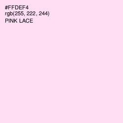 #FFDEF4 - Pink Lace Color Image